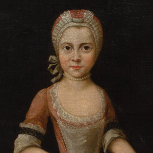 Mid-18th-Century German School, Portrait Of A Girl With A Cherry Basket