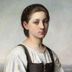 Sophie Ribbing, Portrait Of An Italian Girl Holding A Basket Of Grapes