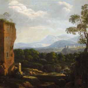 Willem Van Bemmel (Attributed), Italianate Capriccio With Ruins & Travellers