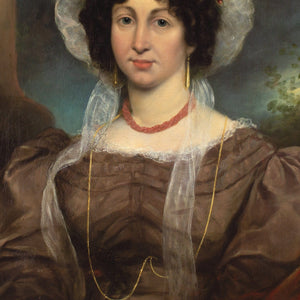 George Clint ARA (Attributed), Portrait Of A Lady In A Brown Dress