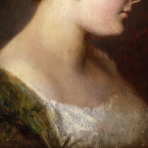 Rudolf Hausleithner, Portrait Of A Woman In Profile