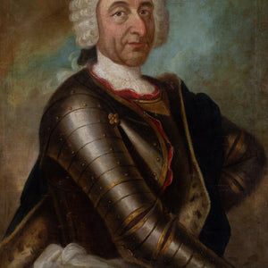 Mid-18th-Century German School, Portrait Of An Aristocrat In Armour