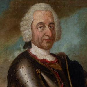 Mid-18th-Century German School, Portrait Of An Aristocrat In Armour