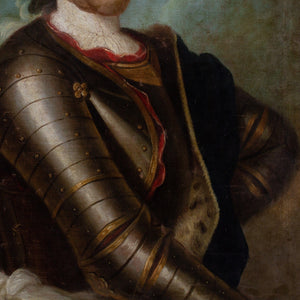 Mid-18th-Century German School, Portrait Of An Aristocrat In Armour