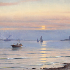 Johan Neumann, Seascape With A View To Kronborg Castle