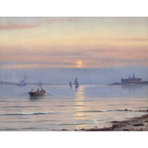 Johan Neumann, Seascape With A View To Kronborg Castle