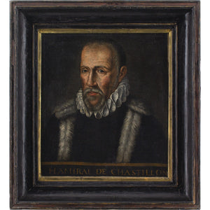 Late 16th-Century Dutch School, Portrait Of Gaspard De Coligny, Admiral of France