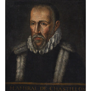 Late 16th-Century Dutch School, Portrait Of Gaspard De Coligny, Admiral of France