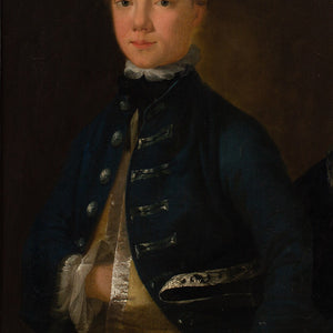 Mid-18th-Century English School, Portrait Of A Young Gentleman Holding A Tricorn