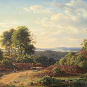 Frederik Christian Kiærskou, Picturesque Landscape With Farmer Driving Oxon