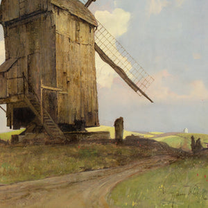 Harry Kluge, Landscape With Windmill