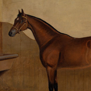 Early 20th-Century English School, Portrait Of Laughing Stock, A Bay Racehorse