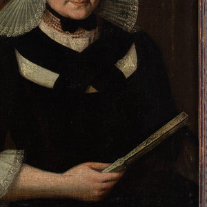 Mid-18th-Century French School, Portrait Of A Lady With A Fan