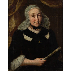 Mid-18th-Century French School, Portrait Of A Lady With A Fan