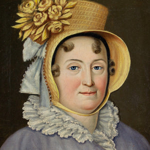 Dominique Erra, Portrait Of A Woman With A Straw Bonnet