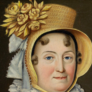 Dominique Erra, Portrait Of A Woman With A Straw Bonnet