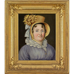 Dominique Erra, Portrait Of A Woman With A Straw Bonnet