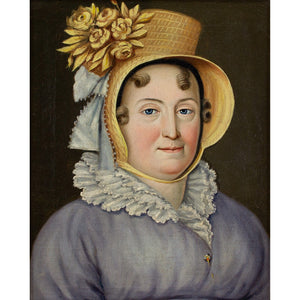 Dominique Erra, Portrait Of A Woman With A Straw Bonnet