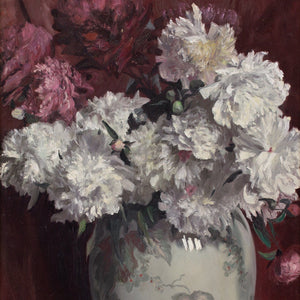 Karl Hayd, Still Life With Peonies & Vase