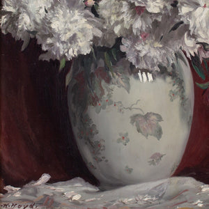 Karl Hayd, Still Life With Peonies & Vase