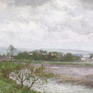 John Falconar Slater, River Landscape With Town