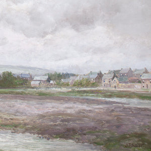 John Falconar Slater, River Landscape With Town