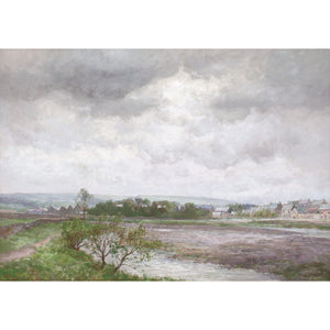 John Falconar Slater, River Landscape With Town