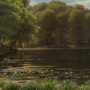 Eiler Rasmussen Eilersen, Idyllic Landscape With Forest & Lake