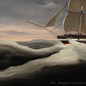 Ernest Poulson, The Brig Martha, Crossing The Bay Of Biscay