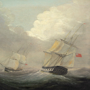 Mid-19th-Century British School, Ships In A Turbulent Sea