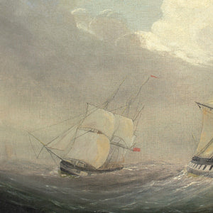 Mid-19th-Century British School, Ships In A Turbulent Sea