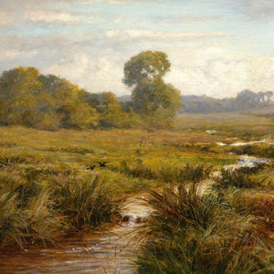 William Samuel Jay RBA, Landscape With Stream & Cattle