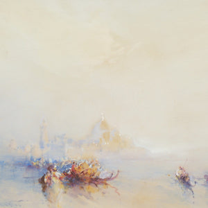 Frank Wasley, On The Lagoon At Sundown, Venice