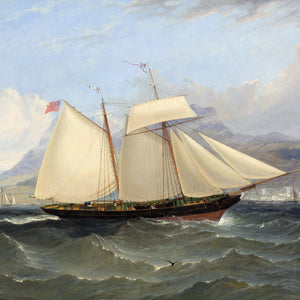 William Adolphus Knell (Attributed), Yachting In The Mediterranean