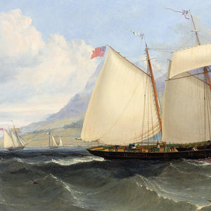 William Adolphus Knell (Attributed), Yachting In The Mediterranean