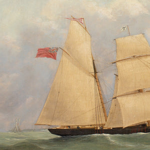 Joseph Heard (Circle), The Brigantine Shamrock On Choppy Waters