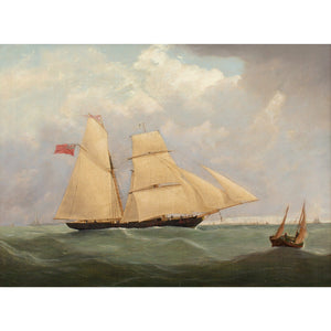 Joseph Heard (Circle), The Brigantine Shamrock On Choppy Waters