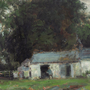 John Falconar Slater, Landscape With Cottage & Duck Pond