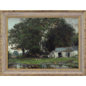 John Falconar Slater, Landscape With Cottage & Duck Pond