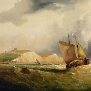 William Broome, Fishing Boats In A Strong Breeze Off Dover