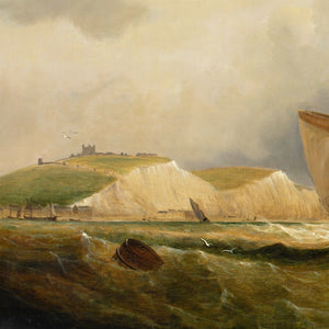 William Broome, Fishing Boats In A Strong Breeze Off Dover