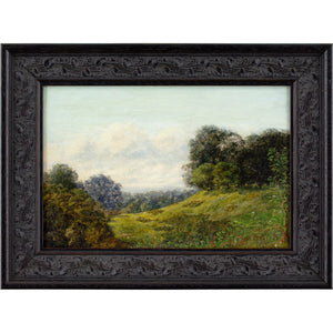 Harry William Adams, Wooded Hilltop Landscape With Distant View