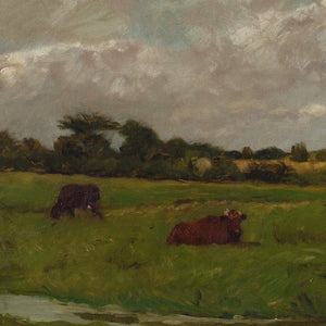 Claude Andrew Calthrop (Attributed), Fields In Brittany With Cattle