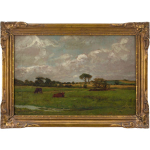 Claude Andrew Calthrop (Attributed), Fields In Brittany With Cattle