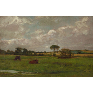 Claude Andrew Calthrop (Attributed), Fields In Brittany With Cattle