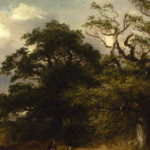 James Stark (Circle), Wooded Landscape With Country Track, Shepherd & Sheep