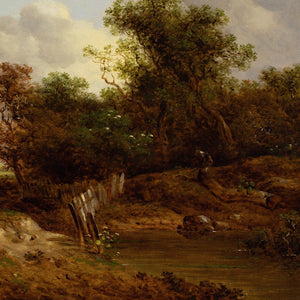 Richard Hilder, Landscape With Figures & Stream