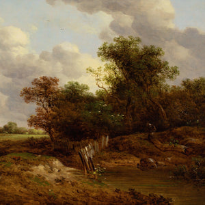 Richard Hilder, Landscape With Figures & Stream