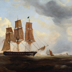 William Clark Of Greenock (Attributed), Shipping Off Yarmouth & The Needles, Isle of Wight