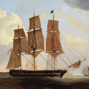 William Clark Of Greenock (Attributed), Shipping Off Yarmouth & The Needles, Isle of Wight